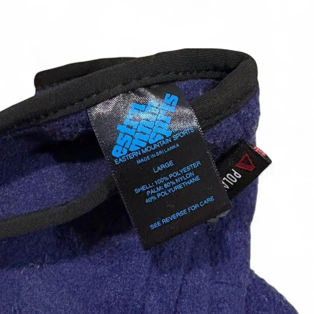 Womens EMS Eastern Mountain Sports fleece POLARTEC Gloves size Large